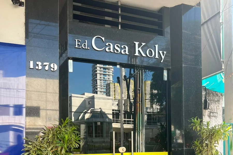 Entrada do Edifício Casa Koly, onde fica a unidade da Província em Belém
