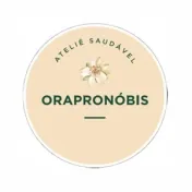 Logotipo da marca ORAPRONÓBIS ATELIÊ SAUDÁVEL